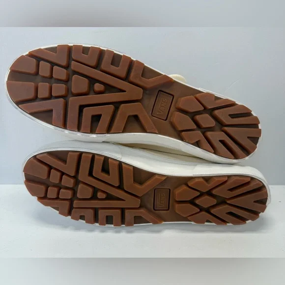 NWOB Vans Cream canvas Mary Jane Buckle Slip-Ons W9, M7.5 - Picture 10 of 14